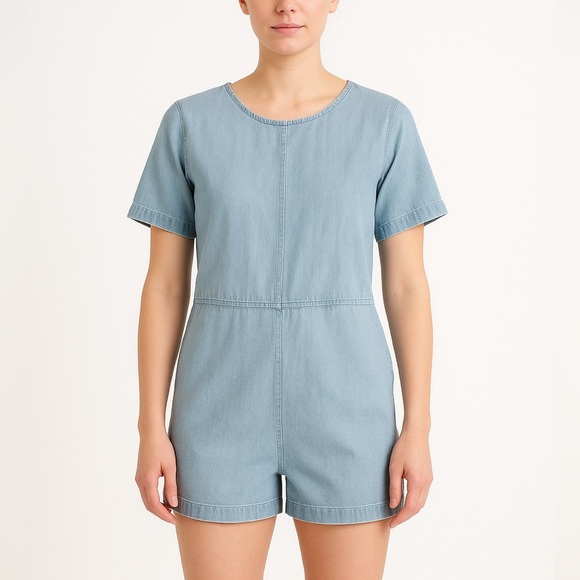 Ilana Kohn Lee romper in Light Blue Denim - Picture 1 of 13